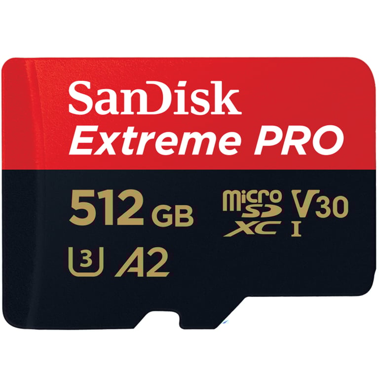 SanDisk Extreme Pro 512 Go MicroSD UHS-I Classe 10 - Neuf