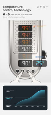 Machine à café HIBREW H10B, 20 bars, réservoir d'eau de 1,3 L