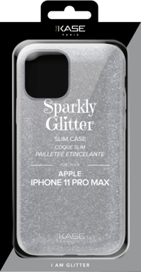 Guscio sottile glitterato per Apple iPhone 11 Pro Max, argento
