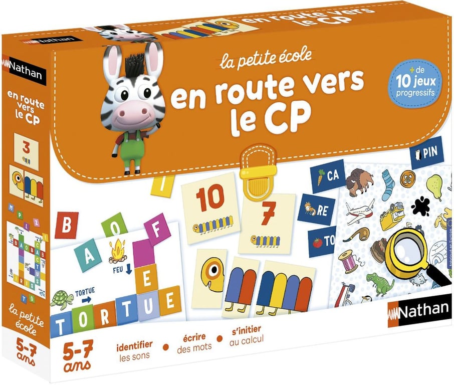 Jeu éducatif NATHAN La Petite École En route vers le CP 10+ jeux progressifs 1-2 joueurs Multicolore - Neuf