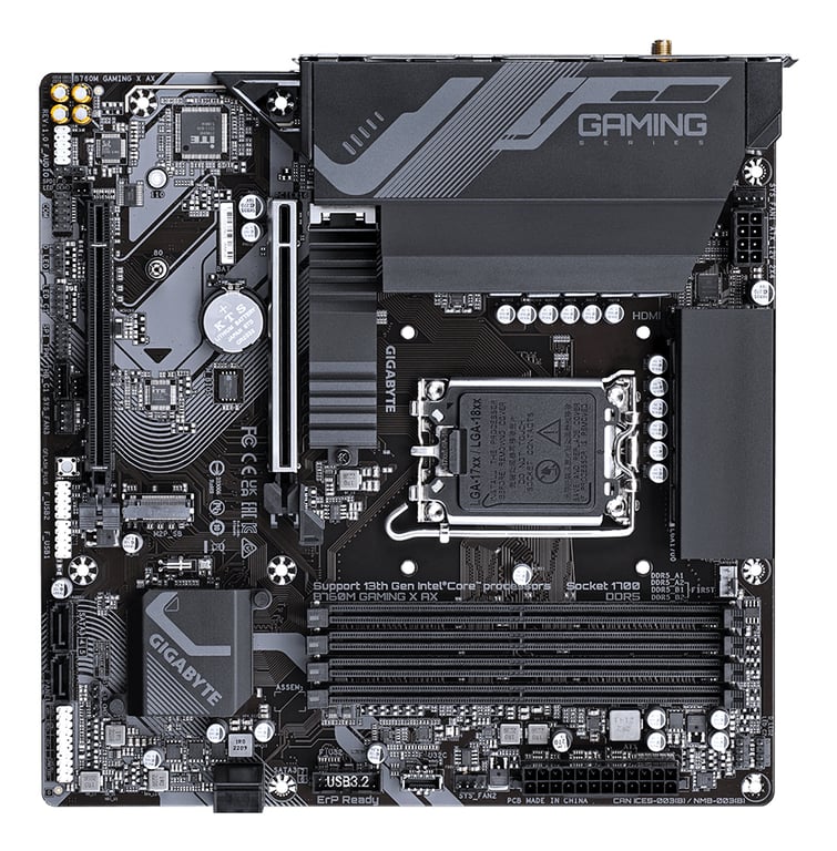 Gigabyte B760M GAMING X AX - vue 8
