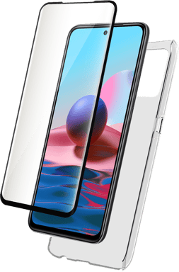 Pack 2 en 1 Coque Xiaomi Redmi Note 10/10s Souple Transparente + Protège écran 2.5D Bigben