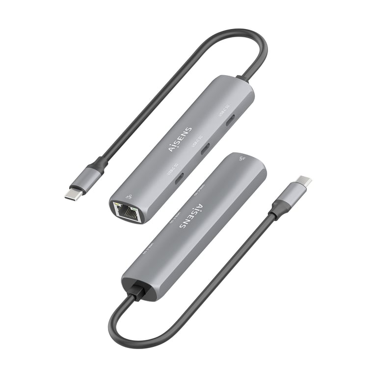AISENS ASUC 4P041 GR station d'accueil Avec fil USB 3.2 Gen 1 3.1 Gen 1 Type C Neuf - vue 2
