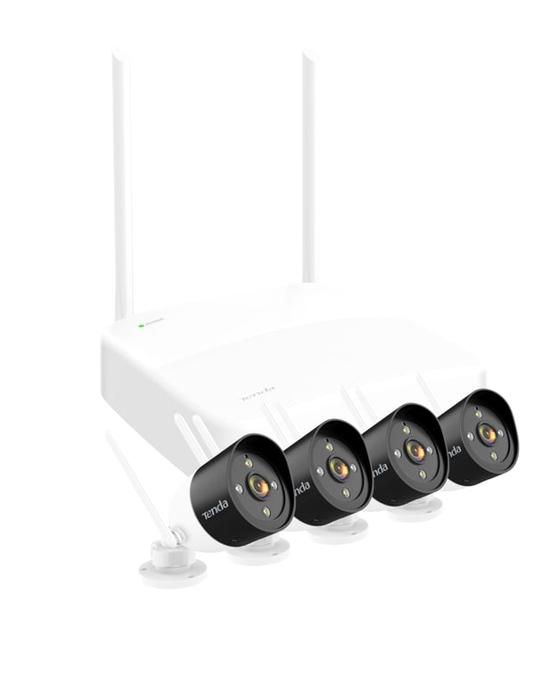 Tenda K4W 3TC kit de vidéo surveillance Avec fil &sans fil 4 canaux Neuf