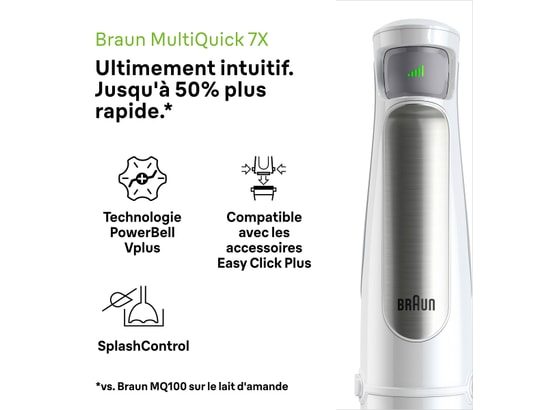 Mixeur Plongeant BRAUN MultiQuick 7 MQ7020WH – 1000 W - vue 7