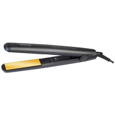 Plancha de pelo - SHI 131GD - Indicador LED - Cable de alimentación - Negro