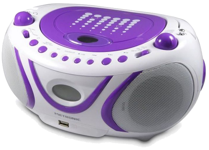 METRONIC Radio Cd-Mp3 - Pop Purple