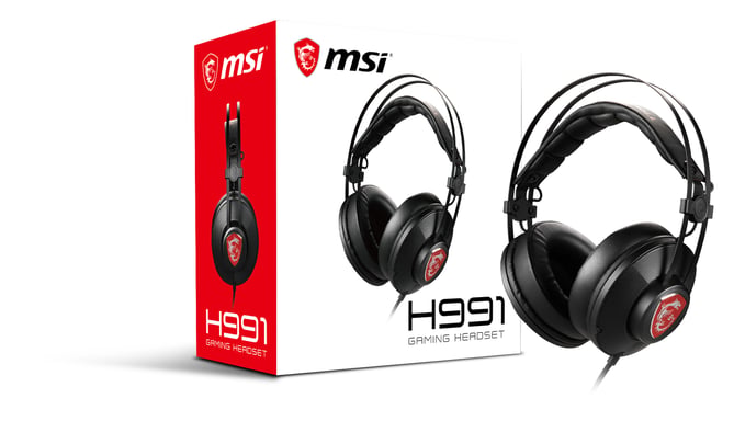 Auriculares MSI H991 Wired Headband Play Negro
