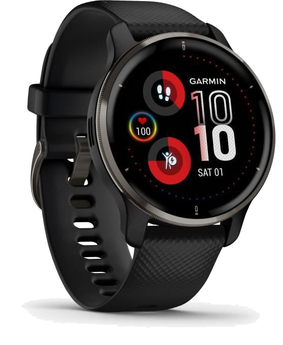 GARMIN Venu 2 Plus - Montre de sport connectée - Noir
