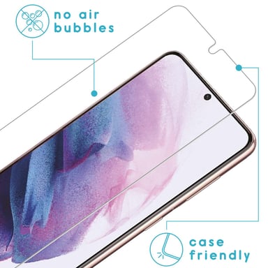 imoshion Protection d'écran en verre trempé 2 pack pour Samsung Galaxy S21 Plus