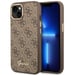 Funda Guess para iPhone 14 6.1'' marrón 4G Logo Vintage Oro