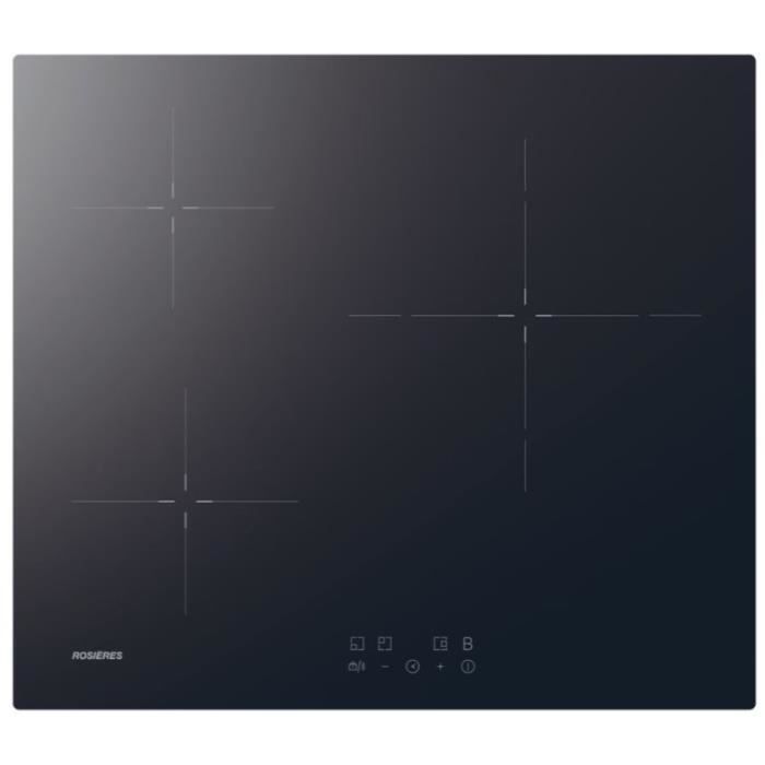 Plaque de cuisson induction ROSIERES 3 feux 59 x 52 x 5 8 cm RI633CBB - vue 3