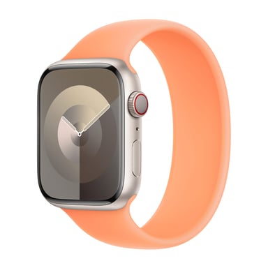 Bracelet Boucle unique en Silicone pour Apple Watch | 38/40/41/42 mm - Taille 4 - Orange Sorbet