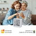 Konyks Termo 2, Termómetro e higrómetro con conexión Wi-Fi, Pantalla grande, Lectura a distancia, Activa otros dispositivos Konyks en función de las mediciones, Compatible con Alexa y Google Home.