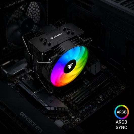 Tempest Cooler 4Pipes Ventilateur CPU RGB 2x120mm - vue 4