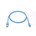 WE Cavo piatto da USB-C a USB da 1 m per Samsung S8/S9/S10, MacBook Pro, Google Pixel/Chromebook, Huawei P20/P30 Xiaomi - Blu