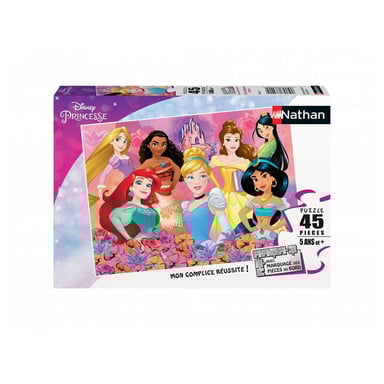 Puzzle Nathan 45 piezas - Princesas Disney para niños