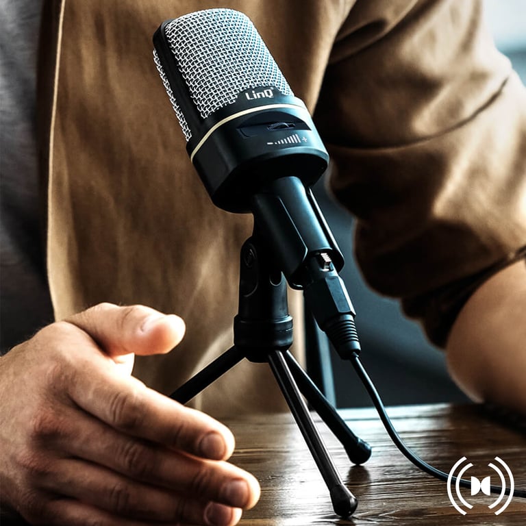 Microphone de Bureau branchement Jack 3.5mm avec Support Neuf - vue 2