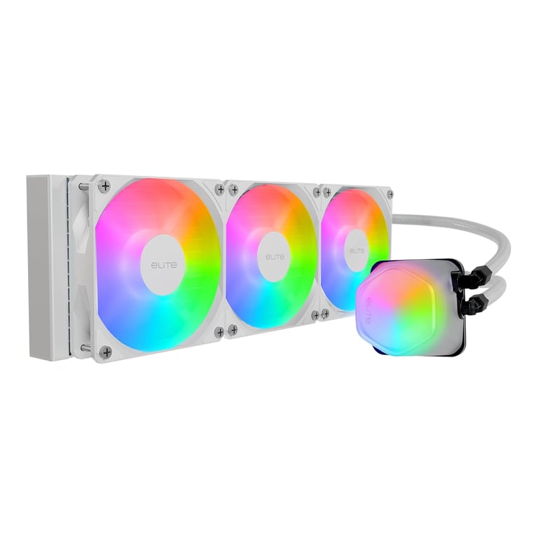 MasterLiquid ML360 Illusion ARGB Refroidisseur liquide pour processeur AIO en boucle fermée, dôme translucide, radiateur de 360 mm, MF120 Halo PWM, AMD Ryzen AM5/AM4, Intel LGA1700/1200 - Neuf
