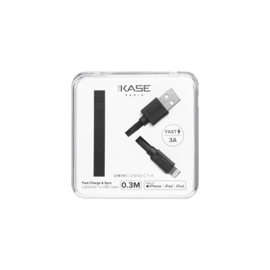 Cavo Lightning certificato MFi Apple Charge Speed 3A (0,3M), Jet Black