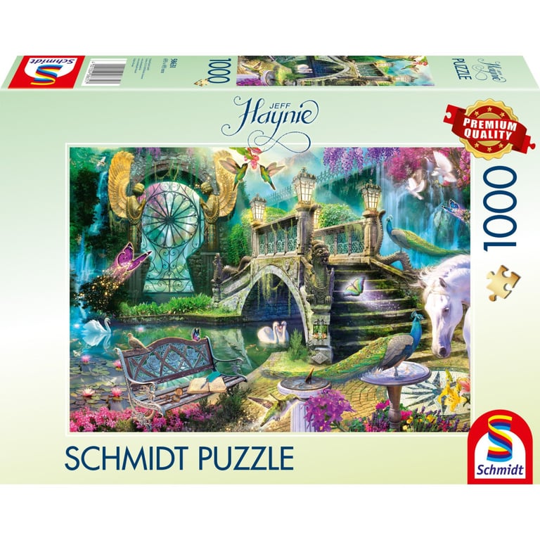 Puzzle 1000 pièces Schmidt Spiele Le Jardin Secret 69 x 49 cm Illustration Jeff Haynie tealor Neuf