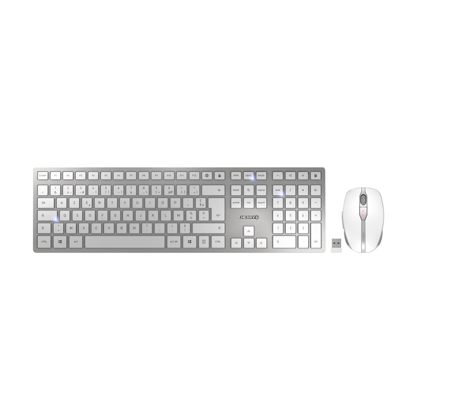 CHERRY DW 9100 SLIM clavier incluse Universel RF sans fil + Bluetooth AZERTY Français Neuf - vue 2