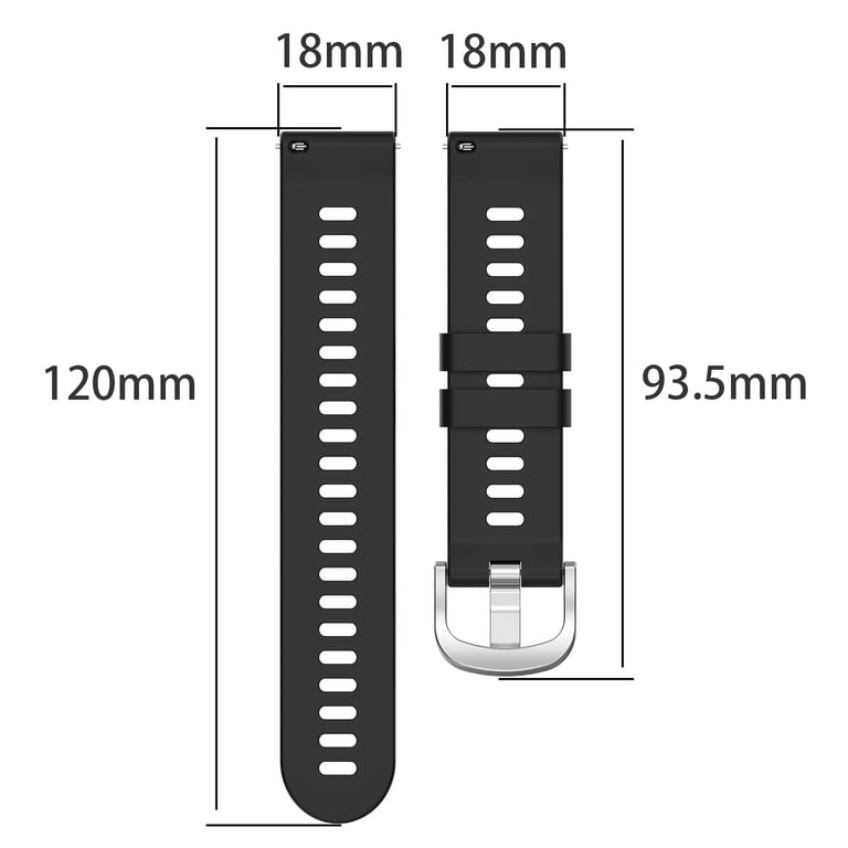 Bracelet de montre en silicone pour Garmin Forerunner 18 mm Neuf - vue 3