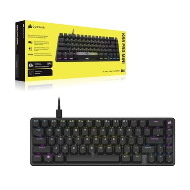 Corsair K65 PRO MINI teclado Juego USB AZERTY Francés Negro