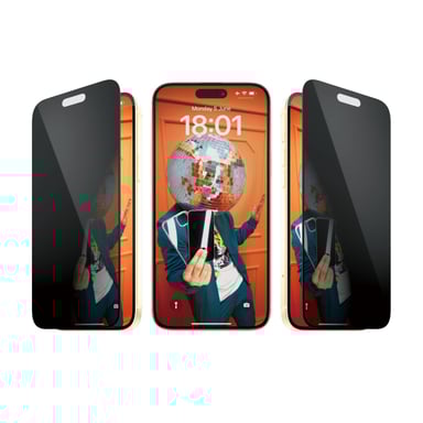 PanzerGlass ® Privacy Screen Protector iPhone 15 Plus | Ultra-Wide Fit w. EasyAligner Protector de pantalla Apple 1 pieza(s)