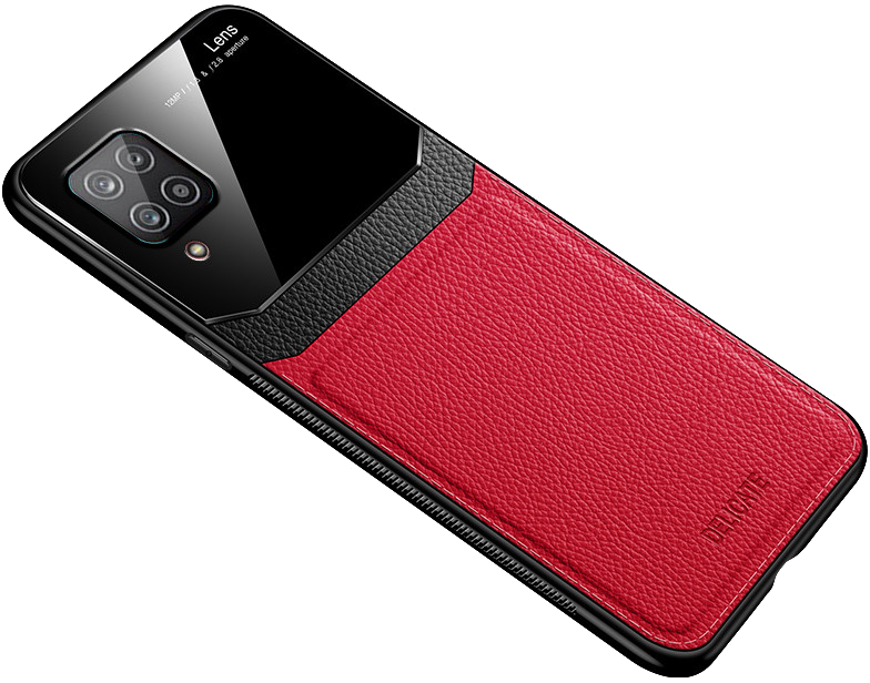 Coque Effet Cuir pour SAMSUNG Galaxy A12 Plexiglass Protection