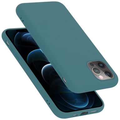 Coque pour Apple iPhone 12 PRO MAX en LIQUID GREEN Housse de protection Étui en silicone TPU flexible