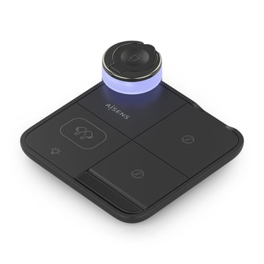 AISENS ASCH-15W4WC062-BK Caricabatterie per dispositivi mobili Cuffie, Smartphone, Orologio intelligente Nero USB Carica wireles