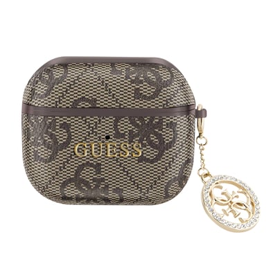 Guess Carcasa AirPods para AirPods 3 con Charm Marrón