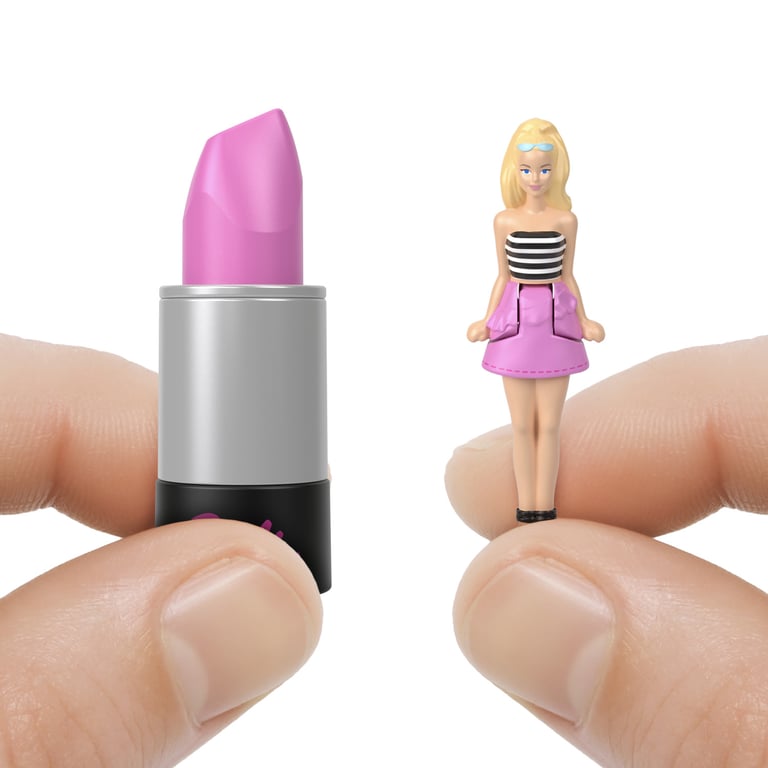 Poupée Mini Barbieland Fashionistas Mattel HYF19 – Figurine Surprise Dans Tube De Rouge À Lèvres - vue 3