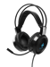 Deltaco Gaming - DH110 - Casque gaming LED, haut-parleurs stéréo 50mm, Cuir PU, PC/MAC/Console/Mobile