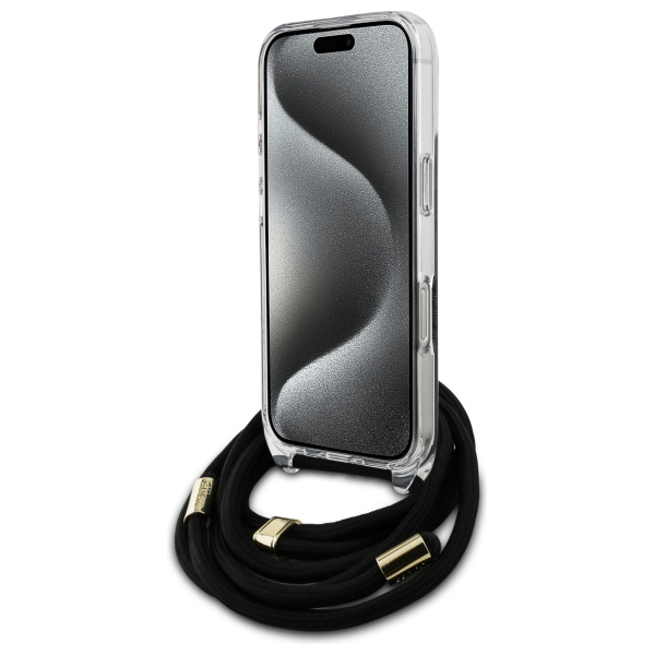 Étui Guess pour iPhone 16 Pro Max 6.9 étui rigide Crossbody Cord 4G Print Neuf - vue 3