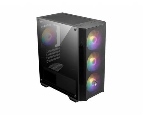 MSI MAG Forge M100A Micro Torre Negro, Transparente