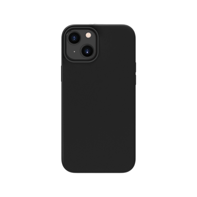 Custodia antiurto in morbido silicone gel per Apple iPhone 13 mini, nero satinato