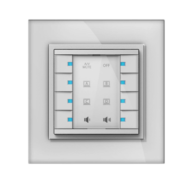 Panneau de contrôle Vivolink VLCP8B 8 boutons blanc