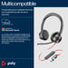 POLY Blackwire 8225 cuffie stereo USB-C + adattatore USB-C/A