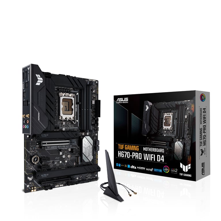 ASUS TUF GAMING H670 PRO WIFI D4 Intel H670 LGA 1700 ATX Neuf