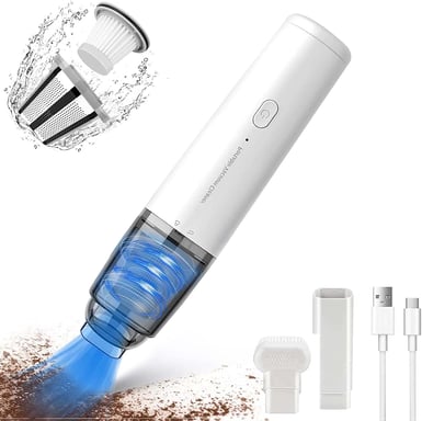 Aspirateur de table sans fil rechargeable 8000PA blanc