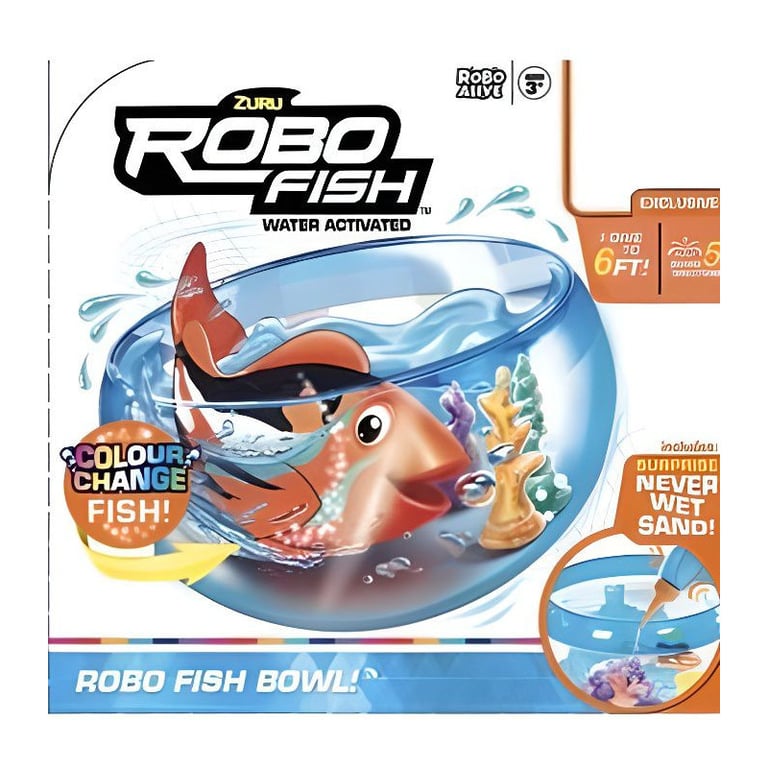 ZURU Aquarium Robo Fish avec son sable maquie - + 3 ans - Neuf