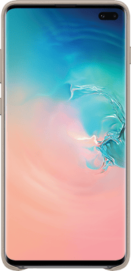 Coque pour Samsung Galaxy S10 + Premium Cuir Grise Samsung