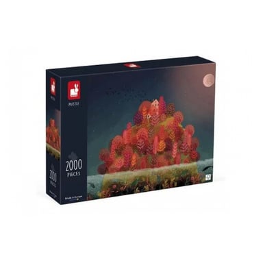 Puzzle Automne Rouge 2000 Pièces - Évasion et Détente - Neuf
