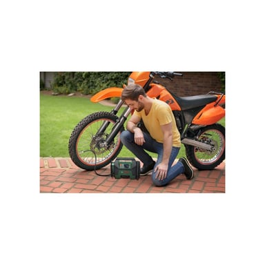 Compressore d'aria senza fili Bosch PAO 18V 10,3 bar 400 l/min LED Verde/Nero