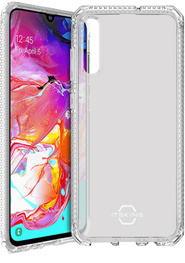 Custodia Itskins Spectrum semirigida trasparente per Samsung Galaxy A70 A705