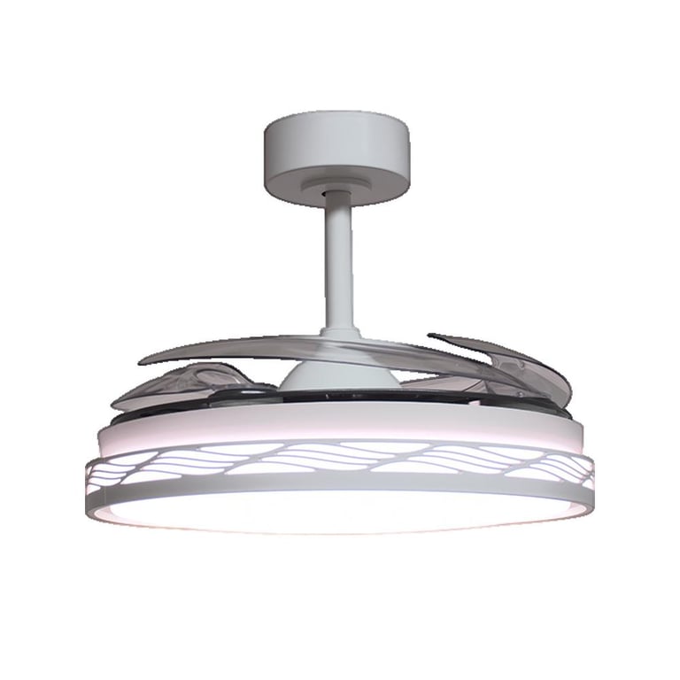 Ventilateur de plafond Bel Air Home Riga 4 pales retractables LED DC - vue 3