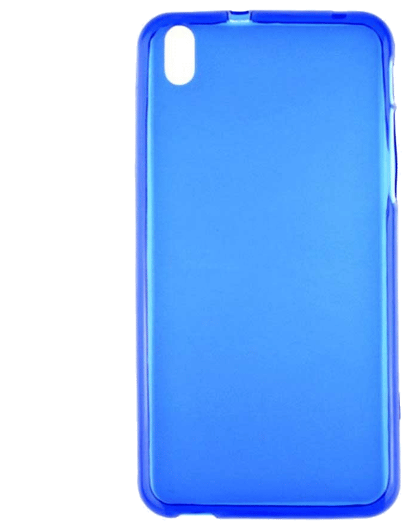 Coque silicone unie compatible Givré Bleu HTC Desire 816