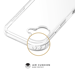 Coque hybride invisible fabriquée à  83 % de plastique recyclé pour Apple iPhone 17, transparente